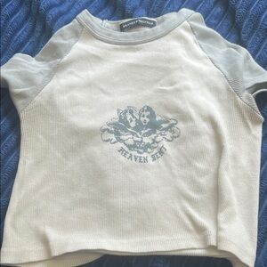Brandy Melville Gray Short Sleeve Tee